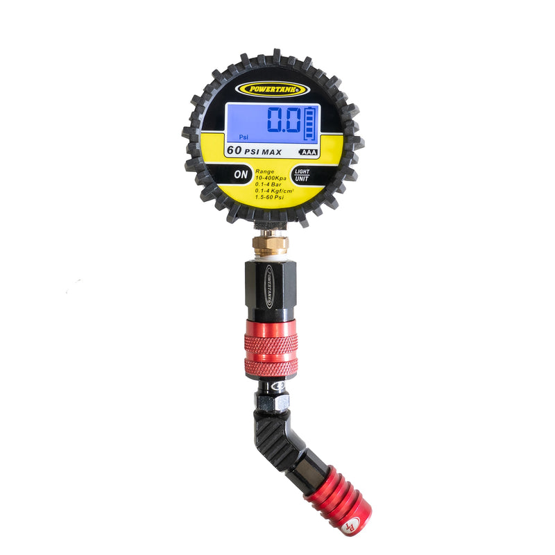 Load image into Gallery viewer, 60D TPG RED - 60 psi Back-Lit Digital Modular Tire Pressure Gauge
