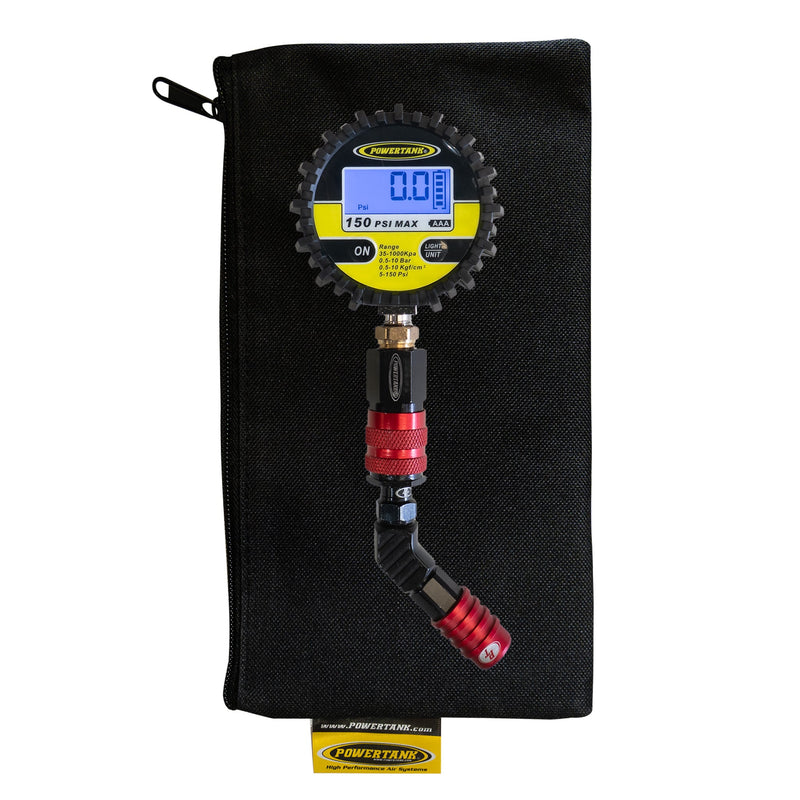 Load image into Gallery viewer, 150D TPG RED - 150 psi Back-Lit Digital Modular Tire Pressure Gauge

