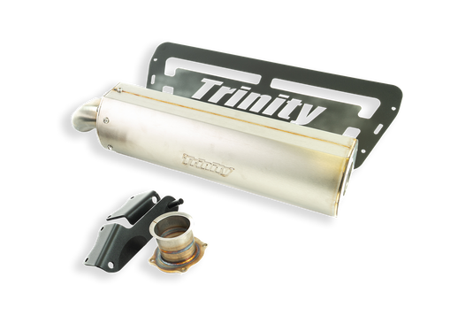 2024+ POLARIS RZR XP 1000 SLIP ON SINGLE STAINLESS MUFFLER WITH CAT - SLIP ON