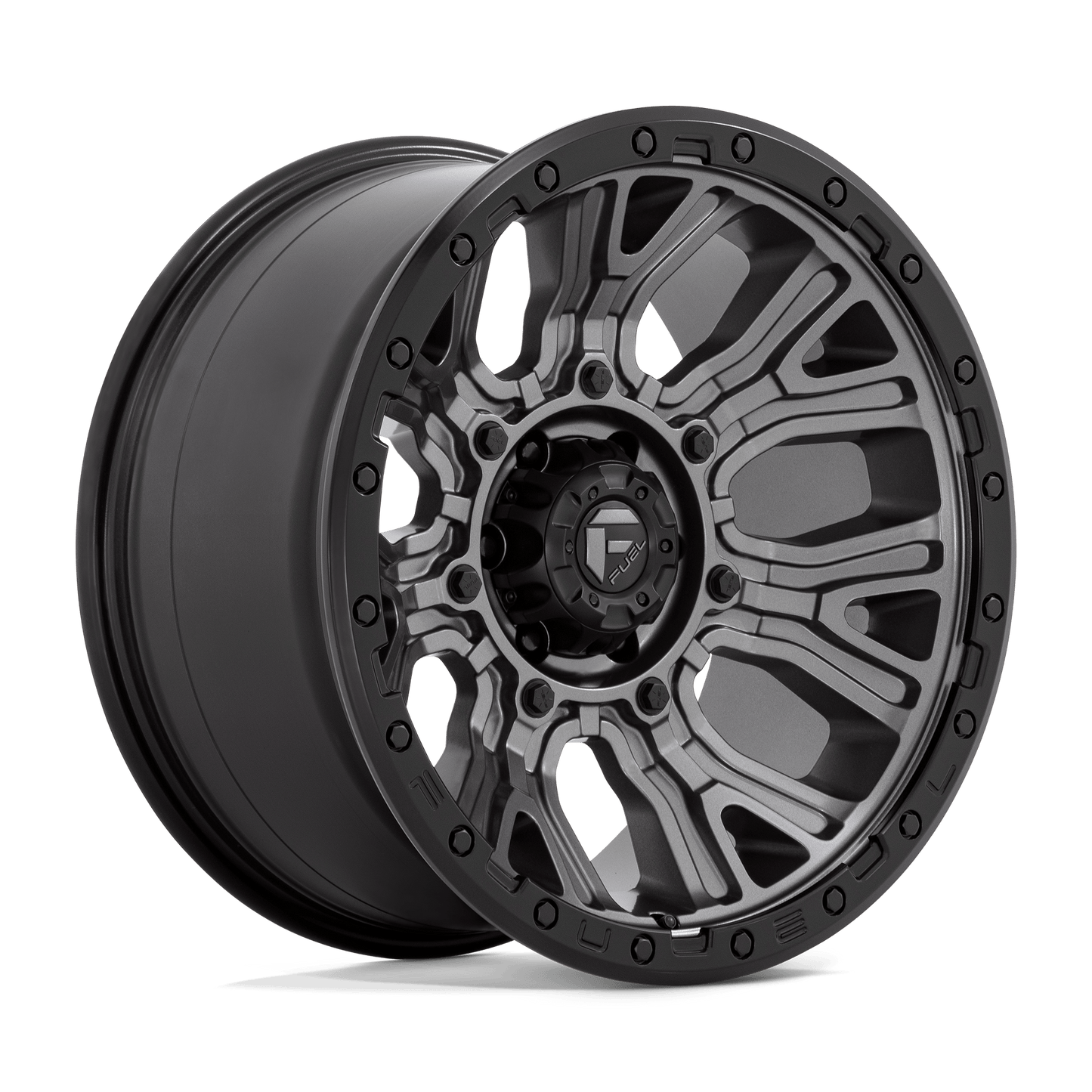 Fuel 1 Pc D825 Traction Matte Gunmetal With Black Ring