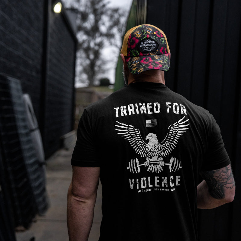 Load image into Gallery viewer, Trained for Violence  Men's T-Shirt

