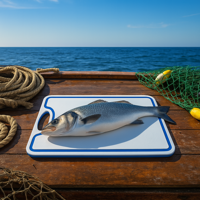 Load image into Gallery viewer, Made in the USA | Premium Cutting Board | Textured 1/2 inch HDPE UV Protected | Non-Skid or Mark Rubber Feet | Great for Boats &amp; any Counter-top
