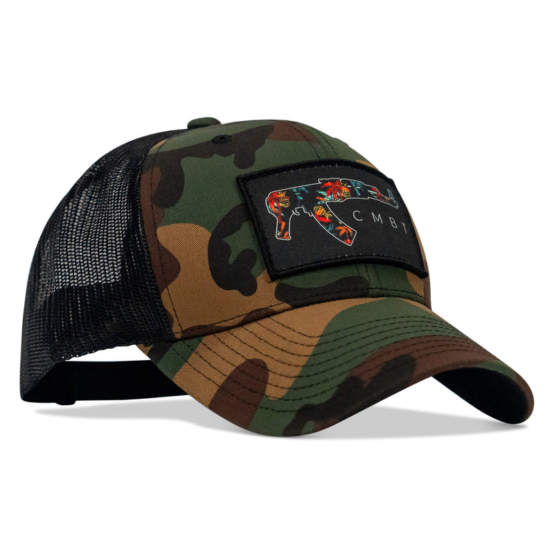 Load image into Gallery viewer, Tropical AK Patch Snapback Hat
