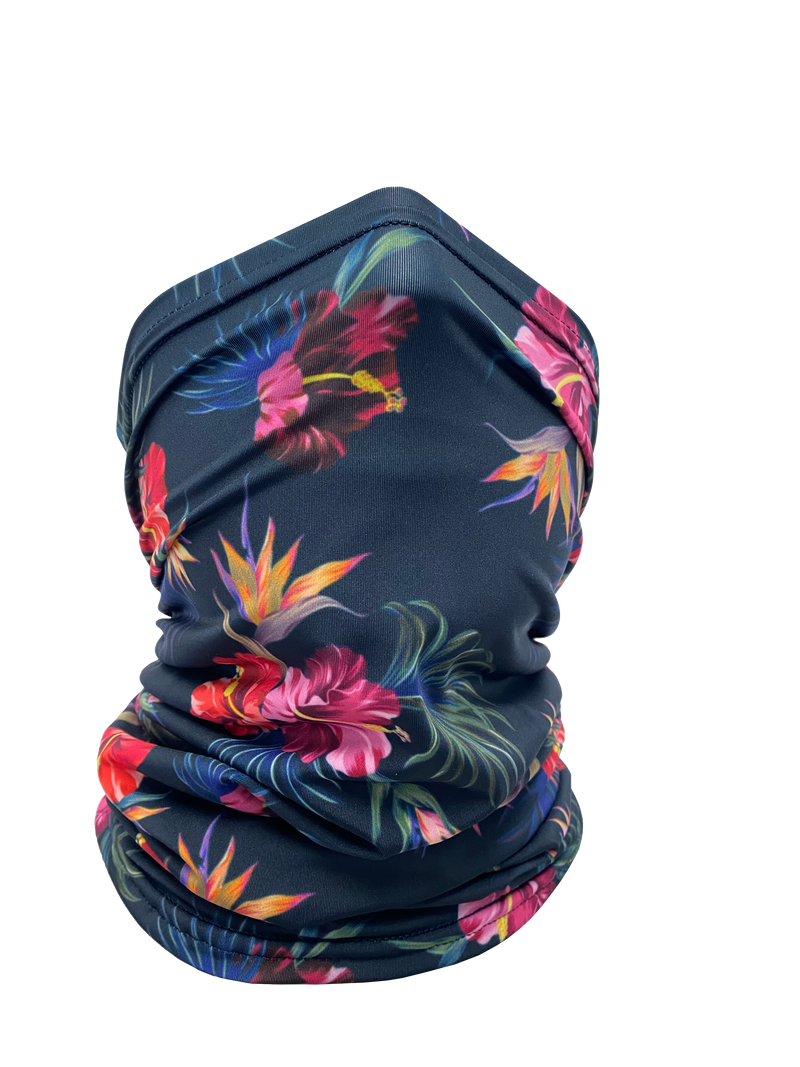 Load image into Gallery viewer, Tropical Floral Neck Gaiter *FINAL SALE*
