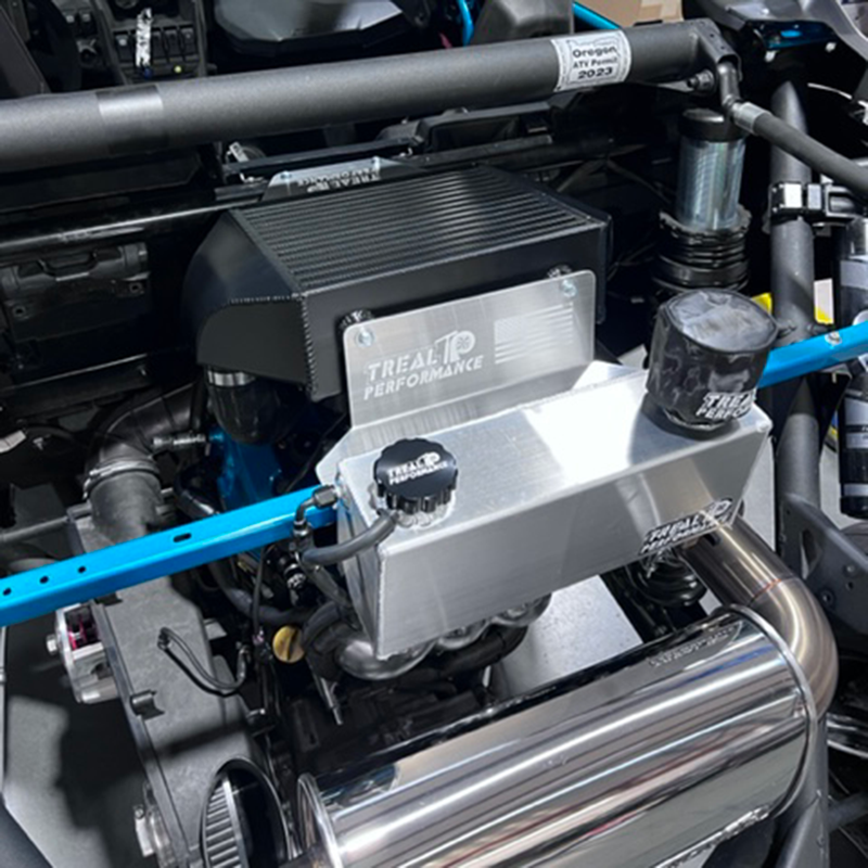 Load image into Gallery viewer, Treal Performance | 2017-2025 Can-Am X3 Coolant Reservoir Oil Catch Can Combo Tank
