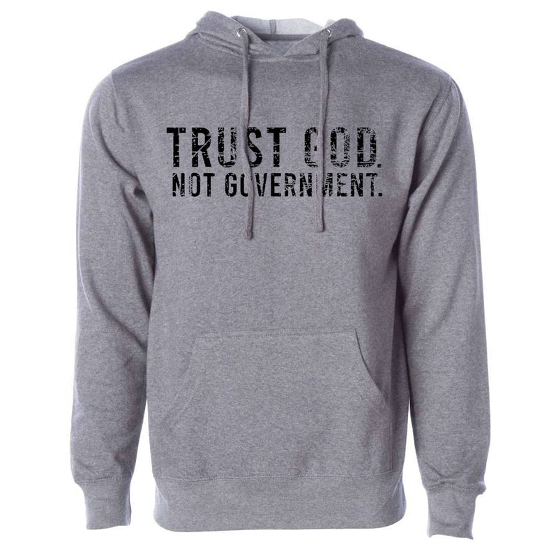 Load image into Gallery viewer, Trust God. Not Government. Men&#39;s Hoodie

