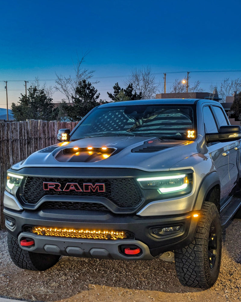 Load image into Gallery viewer, 2019+ RAM 1500/TRX Hood Mount/Ditch Lights/Pillars PRO
