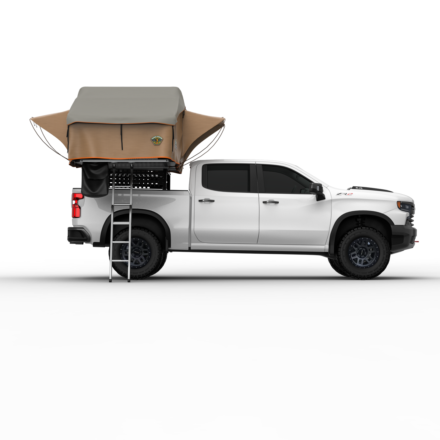 Ranger 65 Softshell Rooftop Tent – 3 Person – Tan – Heavy-Duty Overland Gear