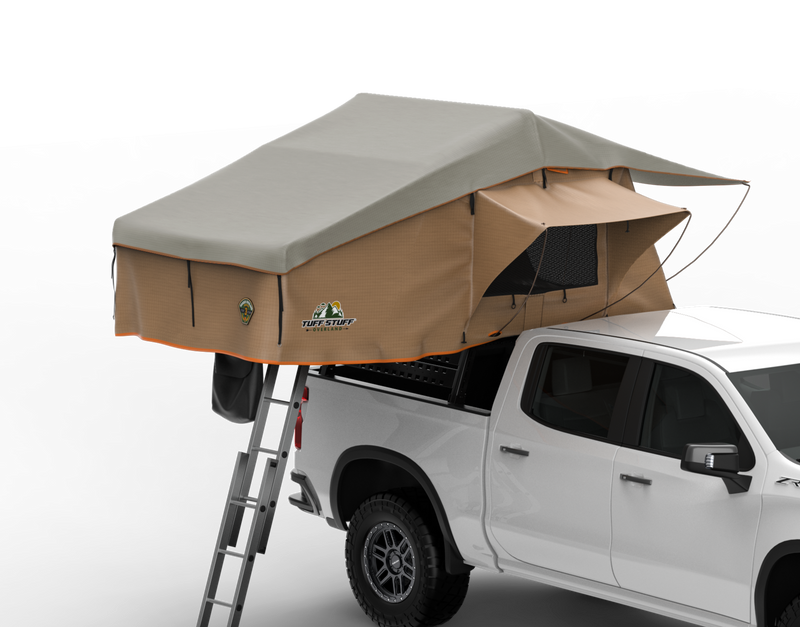 Load image into Gallery viewer, Ranger 65 Softshell Rooftop Tent – 3 Person – Tan – Heavy-Duty Overland Gear
