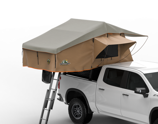 Ranger 65 Softshell Rooftop Tent – 3 Person – Tan – Heavy-Duty Overland Gear