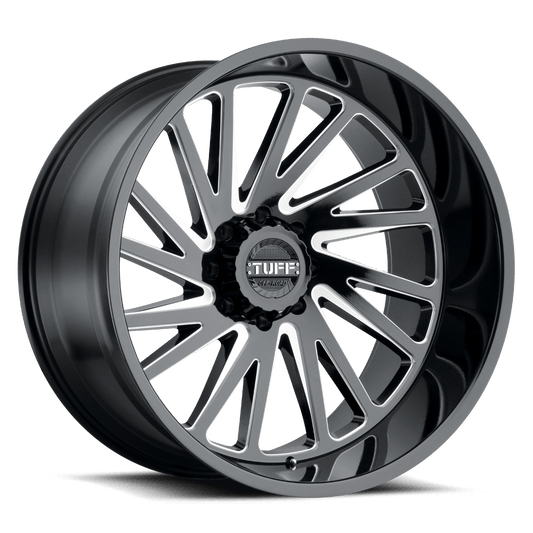 Tuff T2 A Gloss Black W/ Milled Spokes