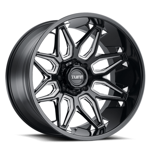 Tuff T3 B Gloss Black W/ Milled Spokes