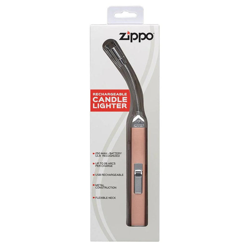 Load image into Gallery viewer, Zippo Rechargeable Flexible Neck Candle Lighter (rose Gold)
