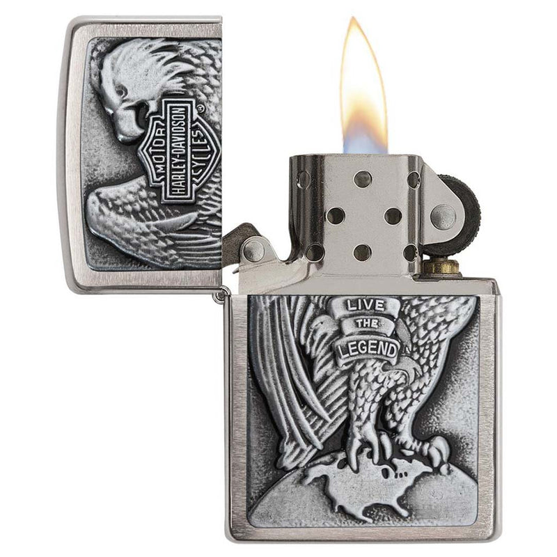 Load image into Gallery viewer, Zippo Windproof Lighter Harley-davidson Eagle Wings Live The Legend
