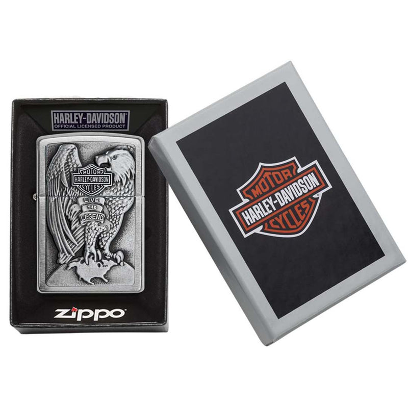 Load image into Gallery viewer, Zippo Windproof Lighter Harley-davidson Eagle Wings Live The Legend

