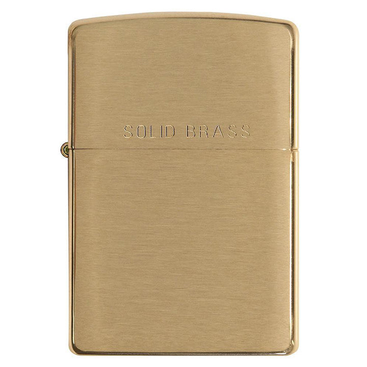 Load image into Gallery viewer, Zippo Windproof Lighter Brushed Brass Finish Classic Case
