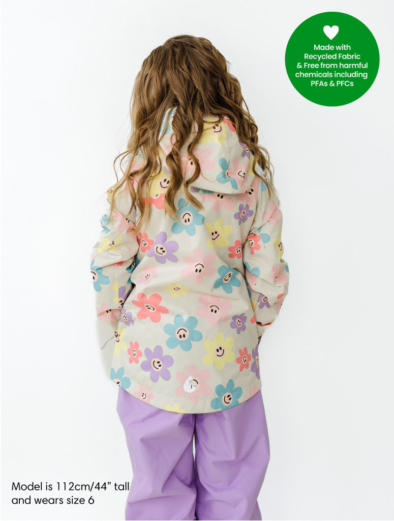 Load image into Gallery viewer, 10K Packaway Rainshell - Happy Daisy
