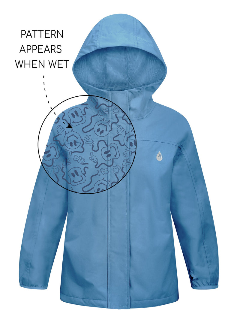 Load image into Gallery viewer, SplashMagic Rainshell - Tide Blue | Smiley
