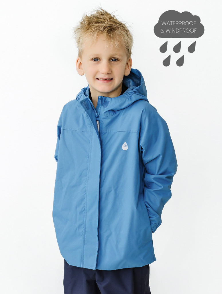Load image into Gallery viewer, SplashMagic Rainshell - Tide Blue | Smiley
