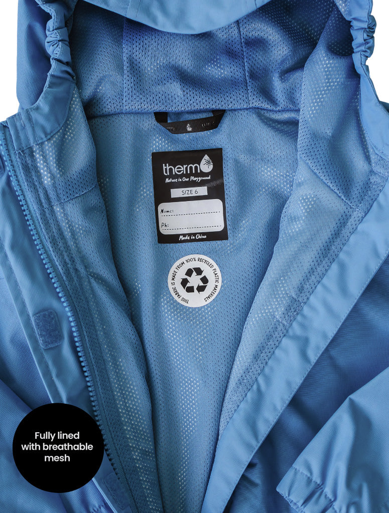 Load image into Gallery viewer, SplashMagic Rainshell - Tide Blue | Smiley
