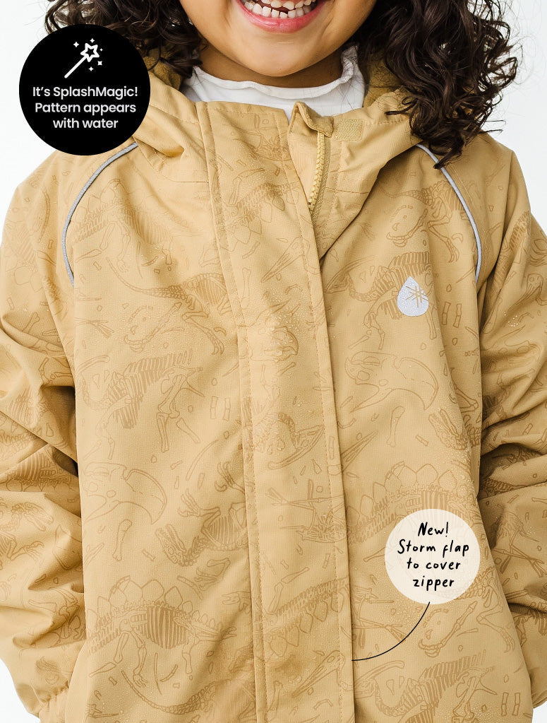 Load image into Gallery viewer, SplashMagic Storm Jacket - Sand | Dino Bones
