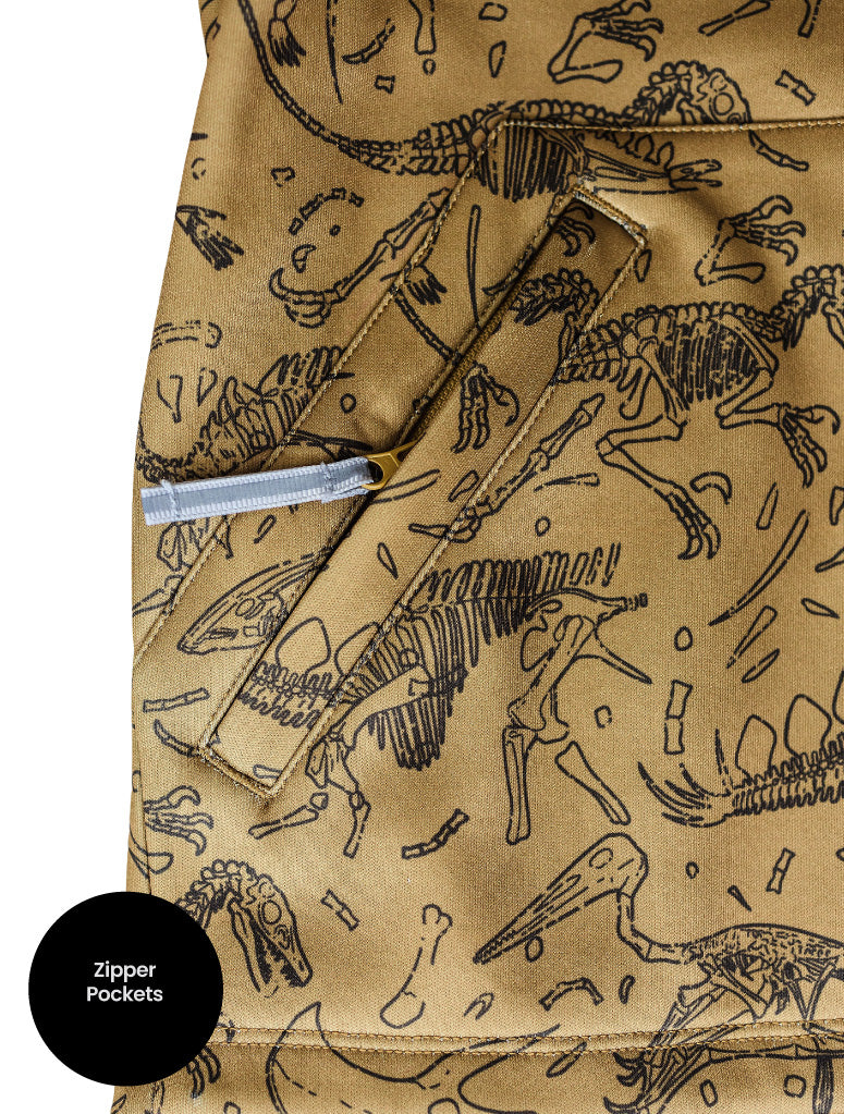 Load image into Gallery viewer, All-Weather Hoodie - Dino Bones
