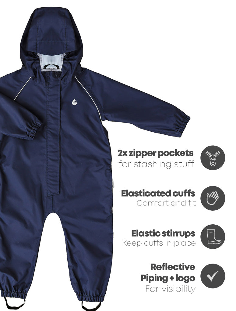 Load image into Gallery viewer, 10K Rainsuit - Navy
