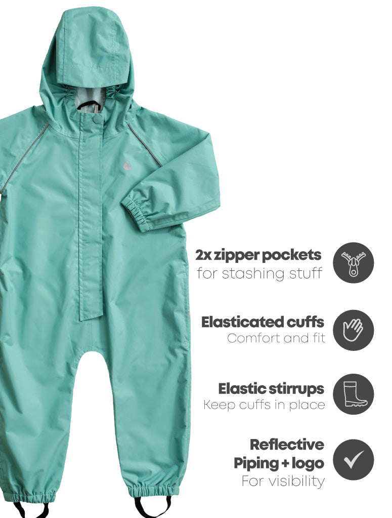 Load image into Gallery viewer, 10K Rainsuit - Seafoam
