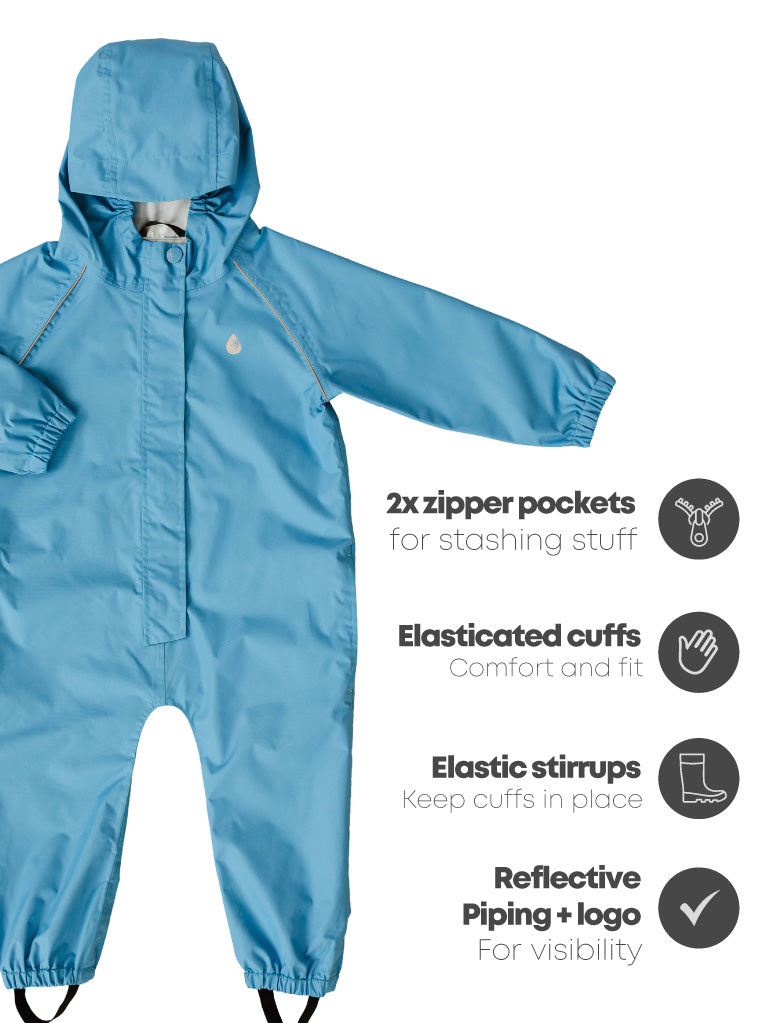 Load image into Gallery viewer, 10K Rainsuit - Tide Blue
