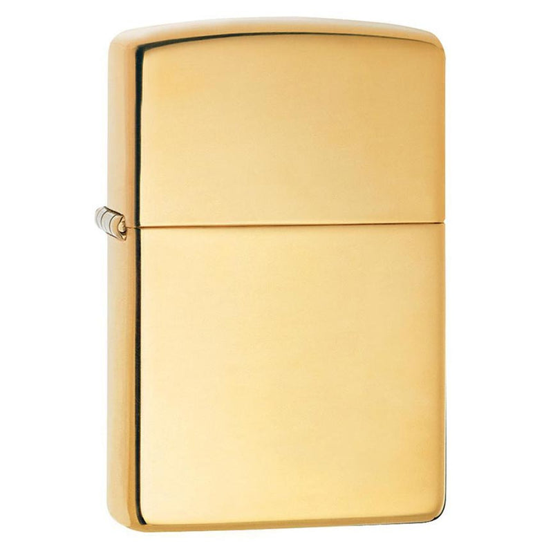 Load image into Gallery viewer, Zippo Windproof Lighter High Polish Brass W/o Solid Brass Engravedhigh Polish Brass

