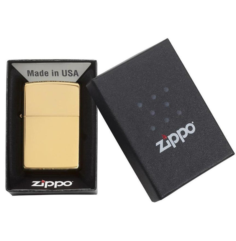 Load image into Gallery viewer, Zippo Windproof Lighter High Polish Brass W/o Solid Brass Engravedhigh Polish Brass
