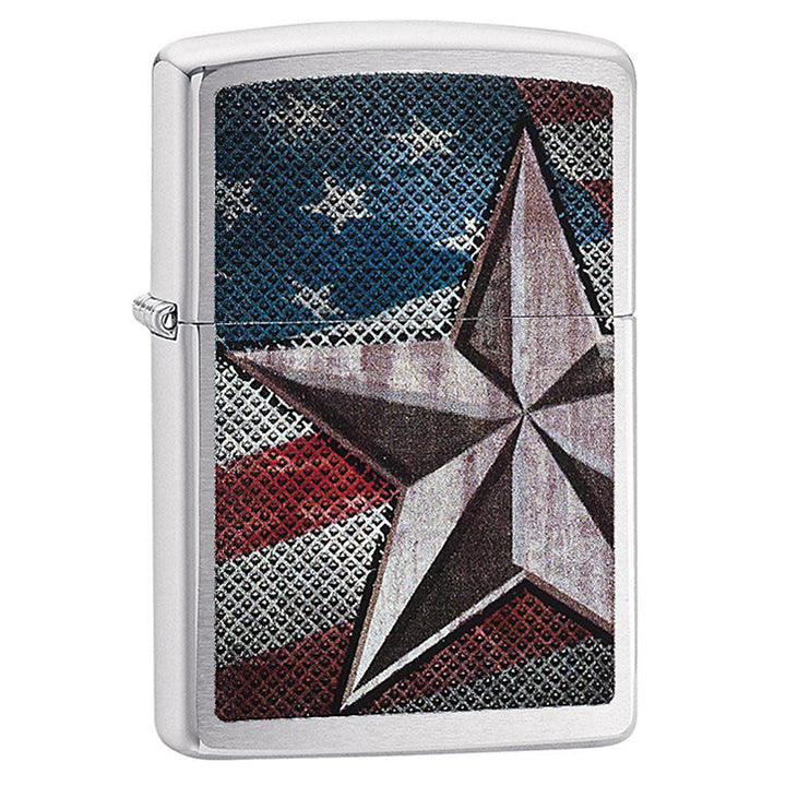 Load image into Gallery viewer, Zippo Windproof Lighter American Flag Retro Star Lighter
