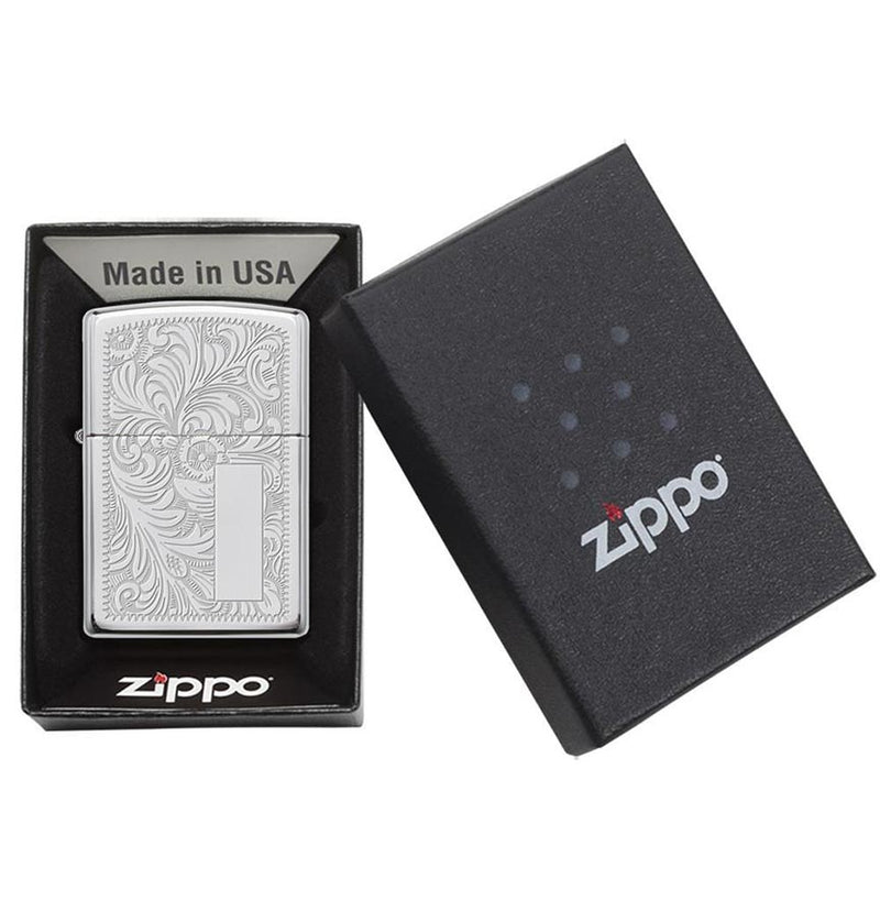 Load image into Gallery viewer, Zippo Windproof Lighter Venetian 352 High Polish Chrome
