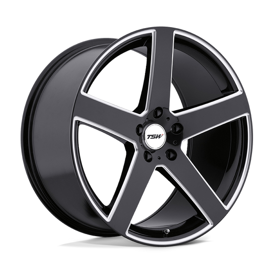 Tsw Rivage Gloss Black W/ Milled Spoke