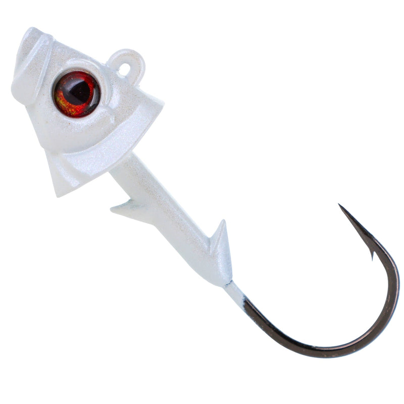 Load image into Gallery viewer, Reaction Tackle 97% Pure Tungsten Swimbait Jig with Realistic Fish Head- 5-PACK
