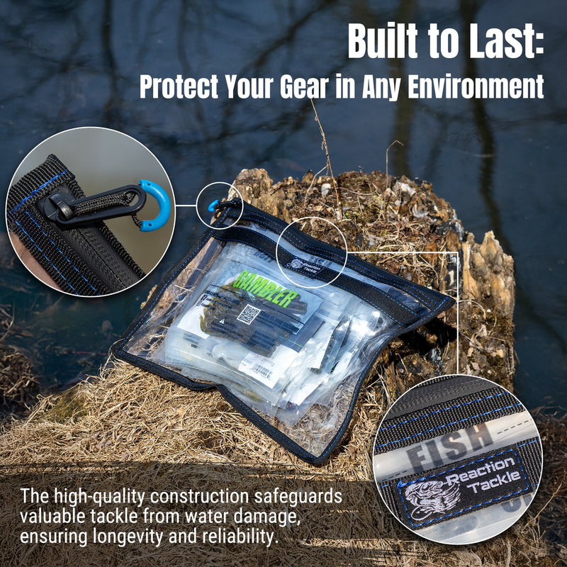 Load image into Gallery viewer, Reaction Tackle Clear Storage Bag Tackle Pak - Water-Resistant Plastic Storage
