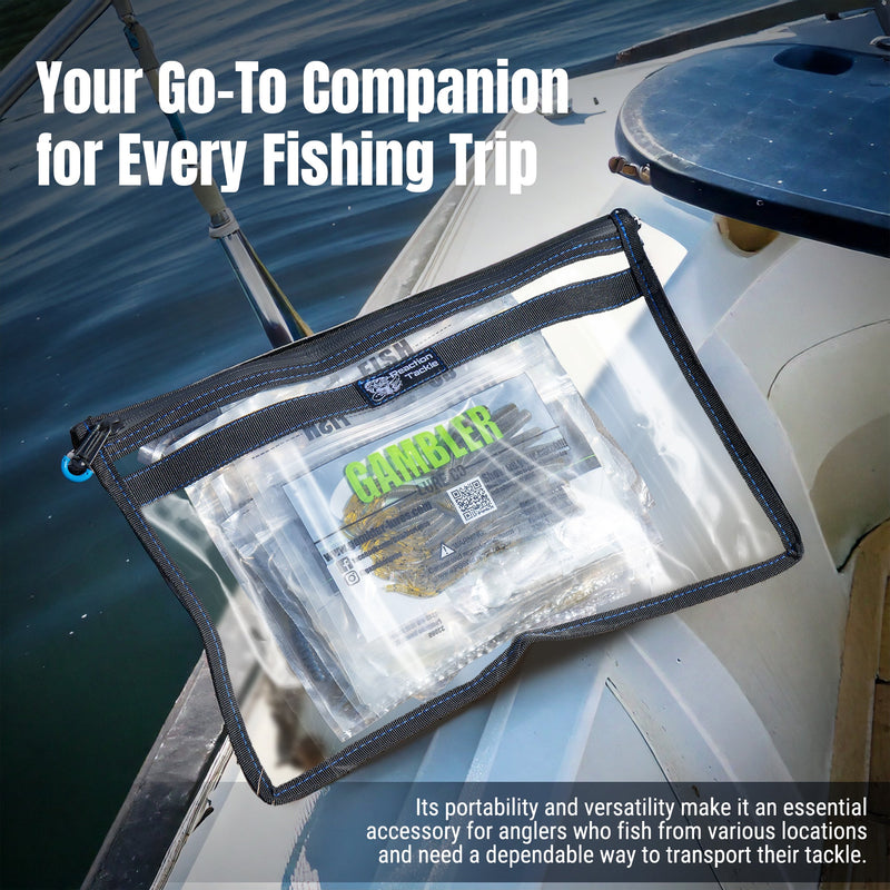 Load image into Gallery viewer, Reaction Tackle Clear Storage Bag Tackle Pak - Water-Resistant Plastic Storage
