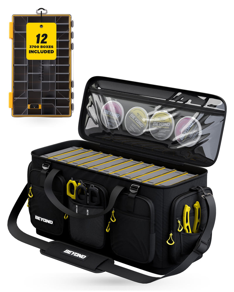 Load image into Gallery viewer, Beyond Fishing Hauler Tackle Bags  With or Without Tackle Box Available in Medium, Large, and Extra-Large
