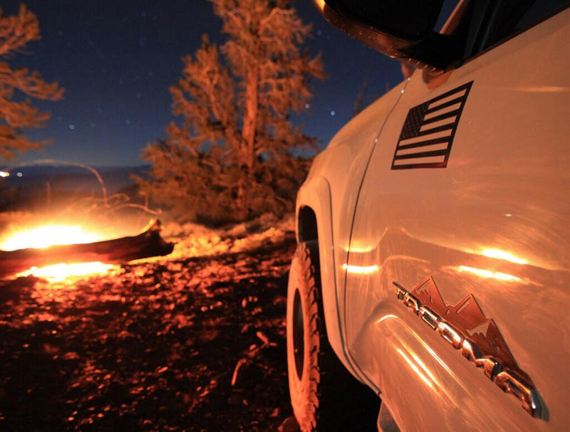 Load image into Gallery viewer, Toyota Tacoma Badge Mountain Range Magnet (2016+)
