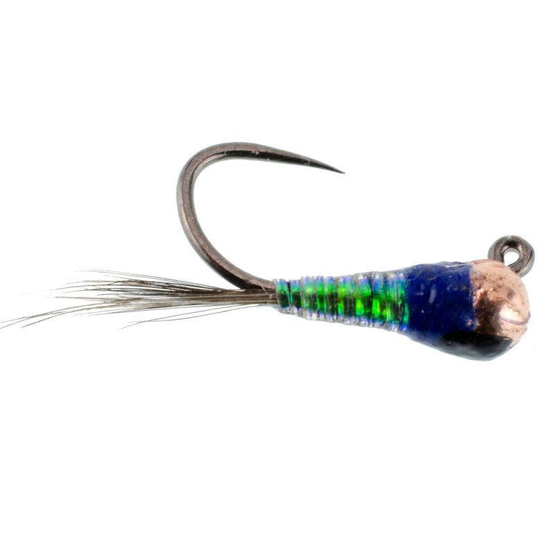 Load image into Gallery viewer, 3 Pack Tungsten Bead Gasolina Perdigon Tactical Jig Czech Euro Nymph Spanish Nymphing Fly - Hook Size 18
