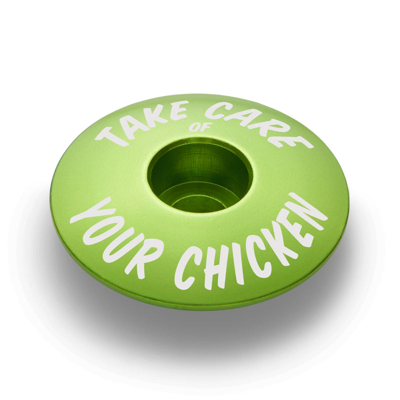 Load image into Gallery viewer, Take Care of Your Chicken Bicycle Headset Cap
