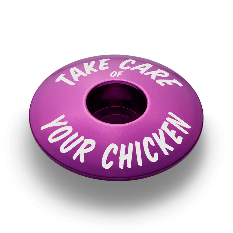 Load image into Gallery viewer, Take Care of Your Chicken Bicycle Headset Cap
