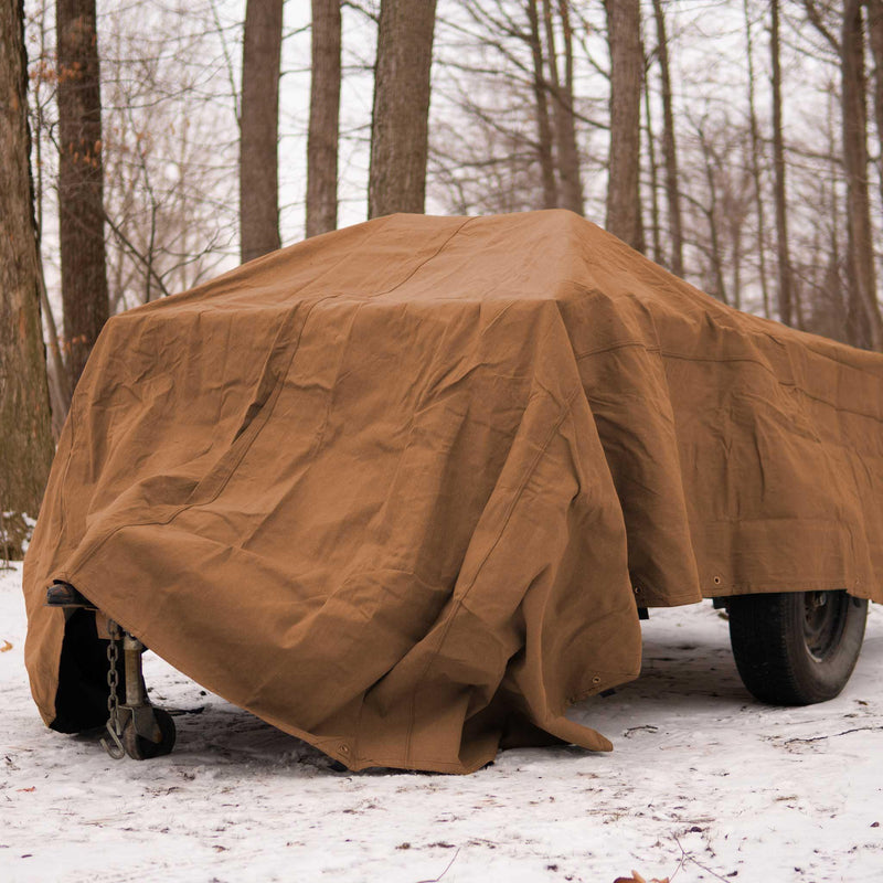 Load image into Gallery viewer, 18 oz. 100% Cotton Canvas Tarp
