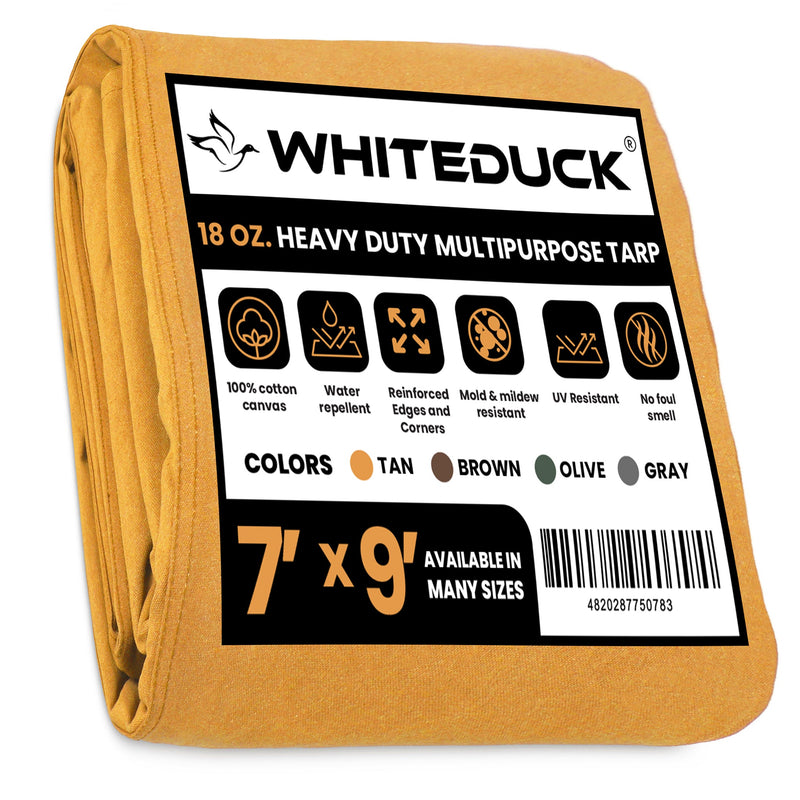 Load image into Gallery viewer, 18 oz. 100% Cotton Canvas Tarp
