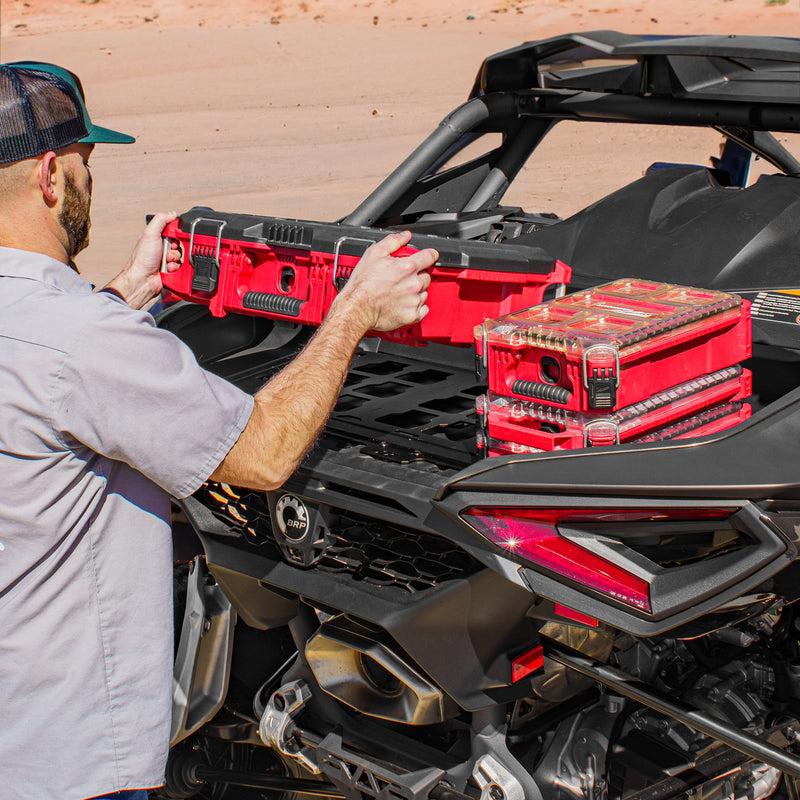 Load image into Gallery viewer, Can-Am Maverick R Milwaukee PACKOUT Bed Mount
