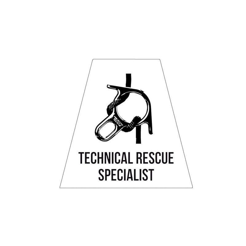 Load image into Gallery viewer, TECHNICAL RESCUE SPECIALIST REFLECTIVE HELMET (TET) TETRAHEDRON
