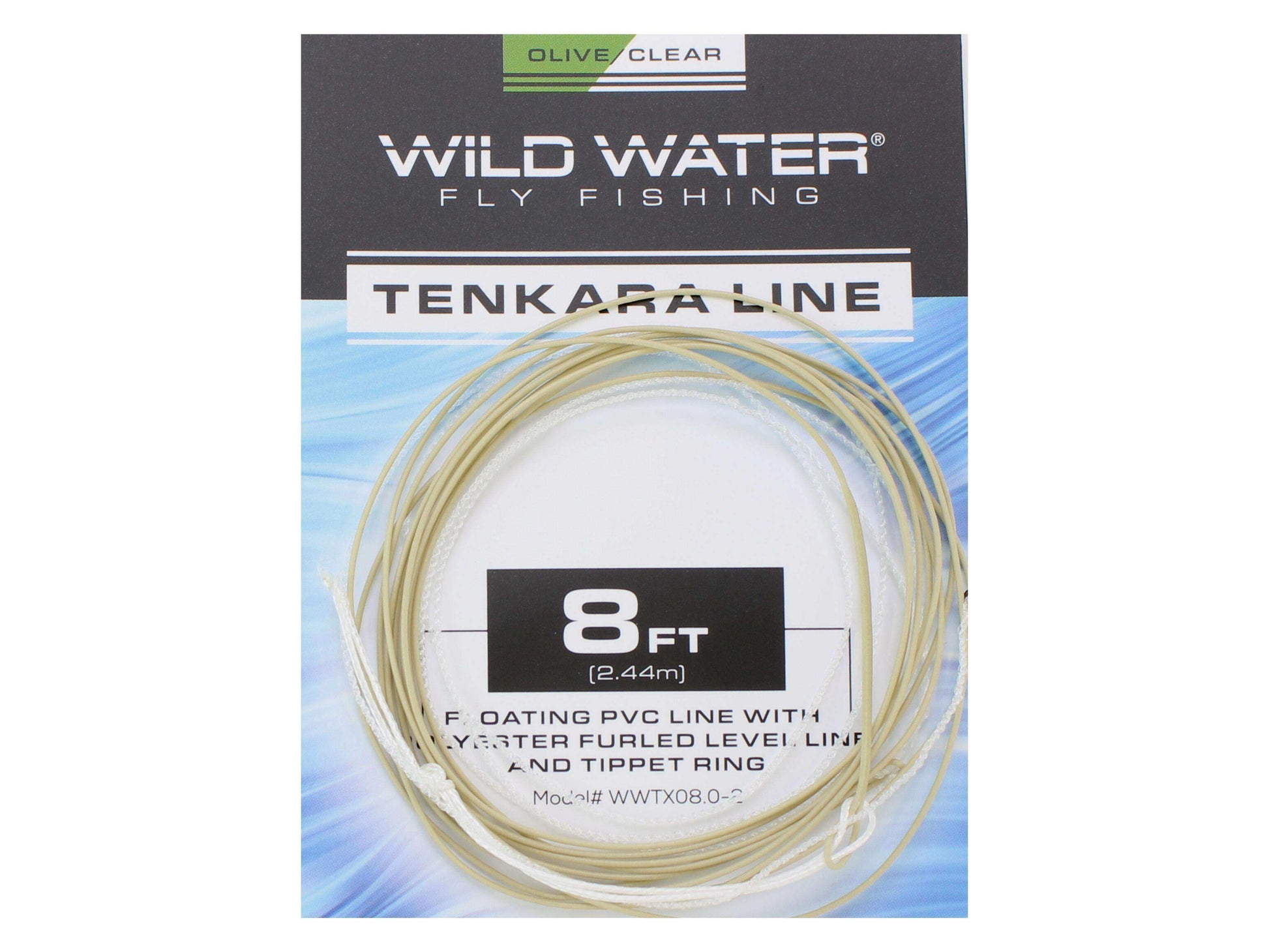 8' Olive PVC Tenkara Line with Furled Level Line | Wild Water Fly Fishing - Skoutley Outdoors LLC