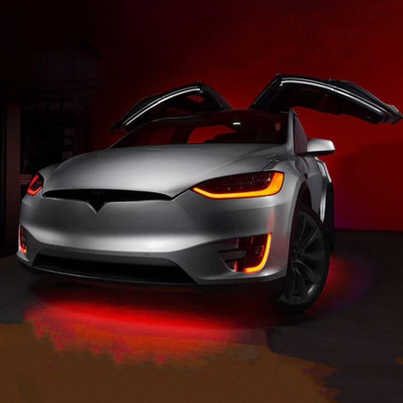 Load image into Gallery viewer, Tesla Model X Multicolor Flow DRL Boards (2016-2021)

