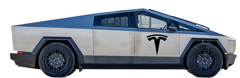 Load image into Gallery viewer, Tesla &quot;T&quot; Door Decals For The 2023-2026 Tesla Cybertruck (x2)
