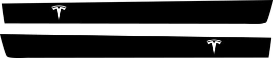 Tesla "T" Rocker Stripe Decals For The 2023-2026 Tesla Cybertruck (x2)